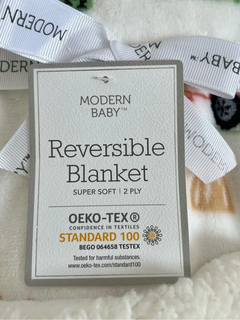 NWT Modern Baby Farm Baby Blanket